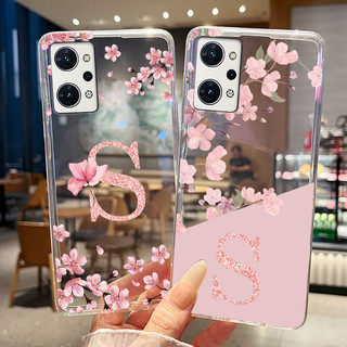 Ốp Điện Thoại Cho Oppo Reno 7A 9A CPH2353 Ốp Lưng Hoa Thời Trang Chữ Trong Suốt Silicon Mềm Cho Oppo Reno7A Reno9A Vỏ Nhật Bản
