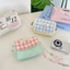 Túi đựng máy ảnh OUSXA, Flip Cover Màu tương phản Túi đựng tai nghe, Nút chụp dễ thương Quilted Coin Purse dành cho nữ Cô gái