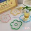 Hoa Nhỏ Coaster Acrylic Hoa Cách Nhiệt Miếng Lót Trong Suốt Chống bỏng Miếng Lót Đồ Trang Trí Dễ Thương