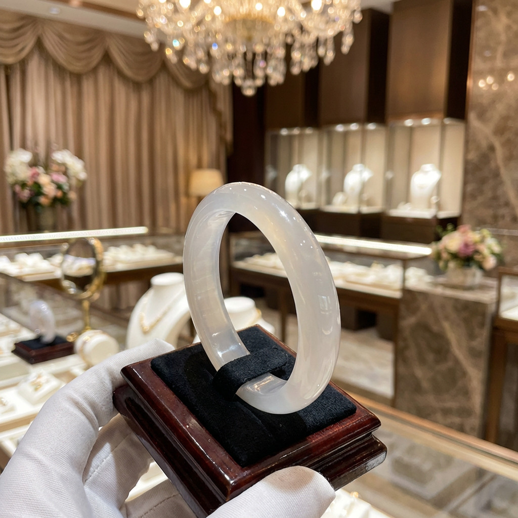 [𝐒𝐀𝐋𝐄] Vòng tay Mã Não Bạch Nguyệt Quang bản hẹ trang sức cao cấp bằng đá tự nhiên 𝐊𝐈𝐌 𝐓𝐇À𝐍𝐇 𝐁Ả𝐎