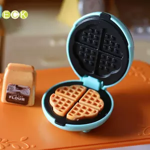 Nhà búp bê Nhà bếp Máy nướng bánh mì Mini Nhà thơ Lò nướng điện Đồ chơi thu nhỏ Mô hình đồ chơi đẹp