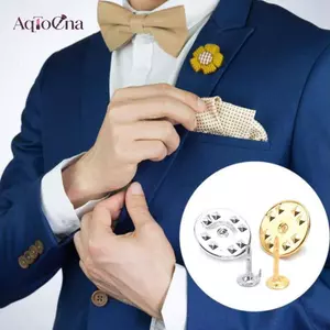 AqToCna 10 Bộ Ve Áo Pin Giá Đỡ Bule Ly Hợp Trang Sức DIY Bướm Huy Hiệu Trâm Cài Khóa AqToCna