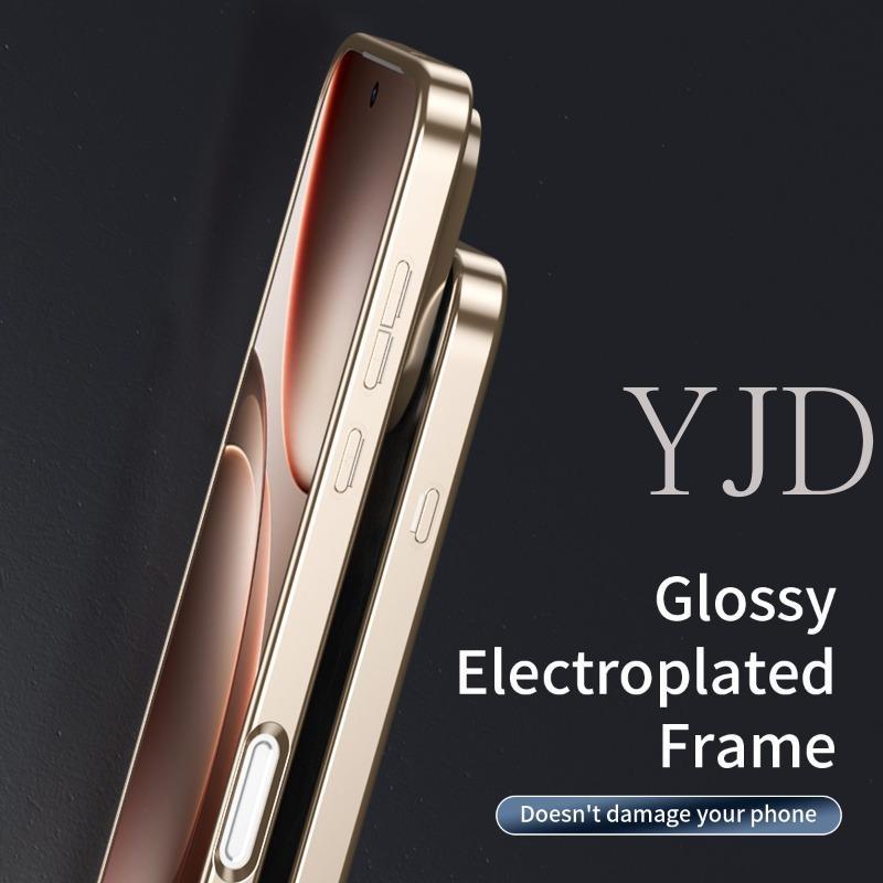 Ốp Lưng Cho OPPO Find X9S Họa Tiết Sáp Dầu Da Mạ Điện Khung Ống Kính Trong Suốt Cao Chống Rơi Vỏ Điện Thoại