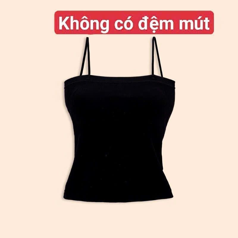 [ MỞ BÁN GIẢM 60% ] áo bún 2 dây  gân tăm mềm mịn co giãn -hình nơ an pha -thubio989