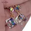 AqToCna Pha Lê Kim Cương Giả Bông Tai Zircon Bông Tai Nữ Cưới Cô Dâu Trang Sức AqToCna