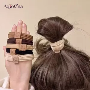 AqToCna 5 Chiếc Nữ Bé Gái Dây Buộc Tóc Co Giãn Cao Su Tóc Scrunchies Đuôi Ngựa Giá Đỡ Tóc Thời Trang Phụ Kiện Tóc AqToCna