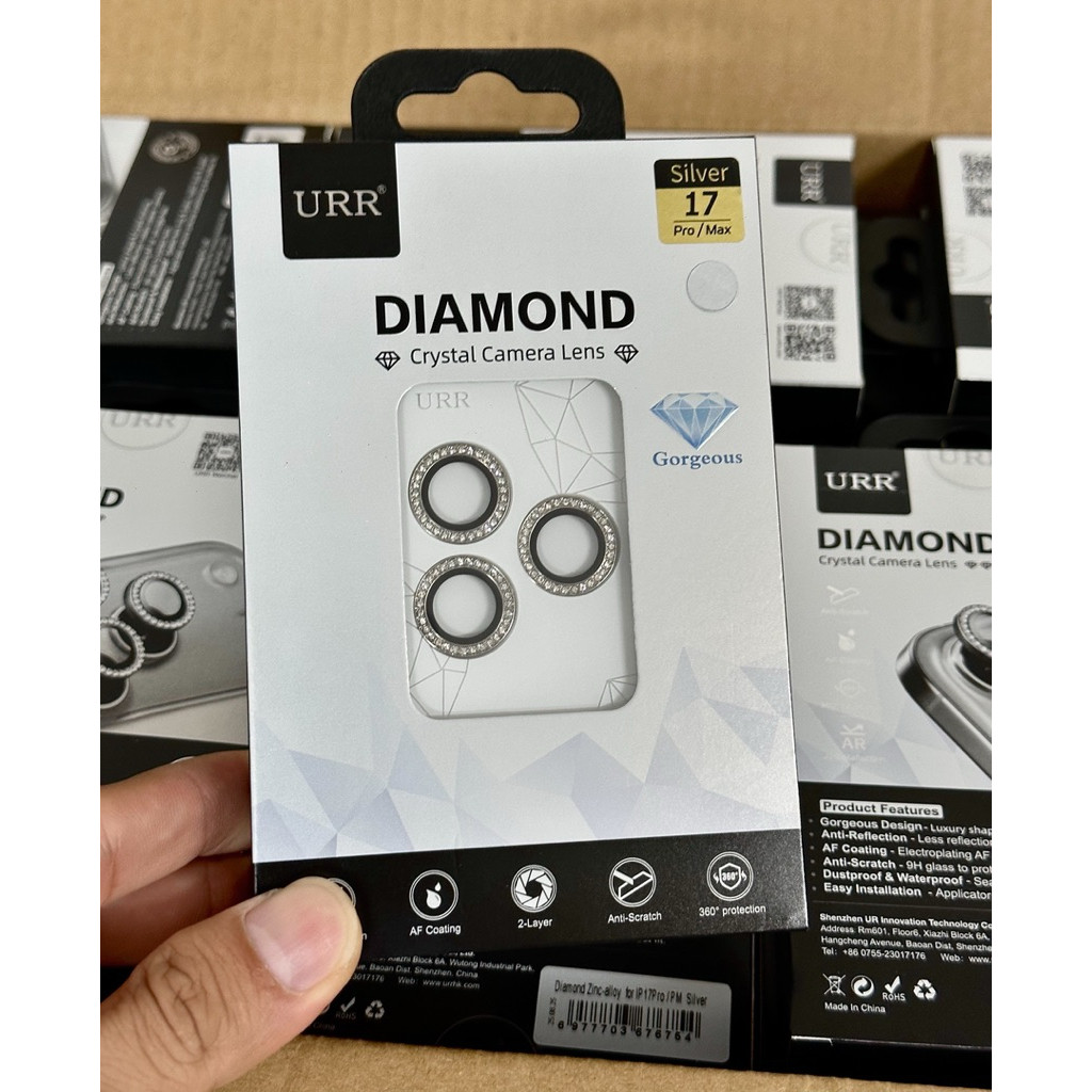 [Chính Hãng] Bộ 3 Dán Lens Camera Autobot Đính Đá Lấp Lánh Bảo Vệ iPhone 17 Pro Max / 16 Pro Max / 16 Pro
