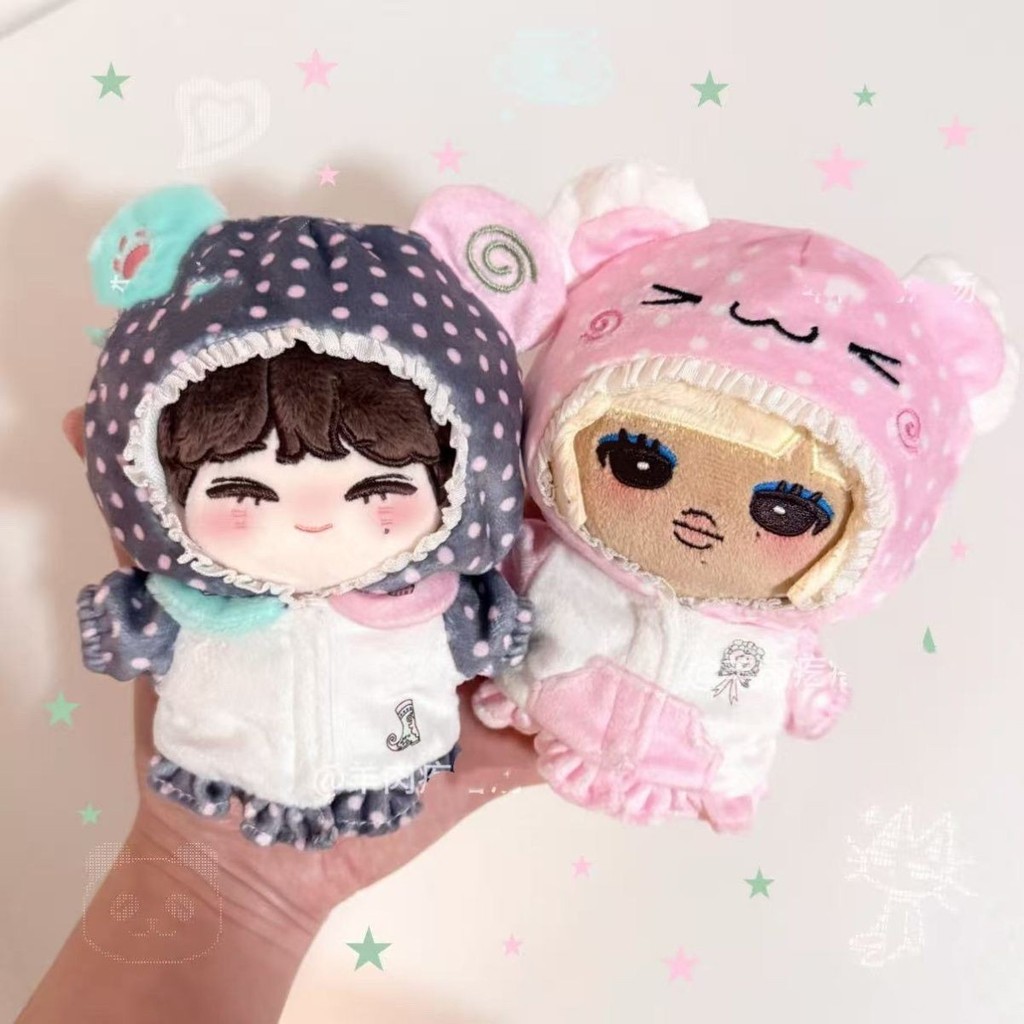 10cm Gấu Phù Hợp Với Hoạt Hình Dễ Thương Mặc Quần Áo Bé Cotton Búp Bê Quần Áo Thay Thế