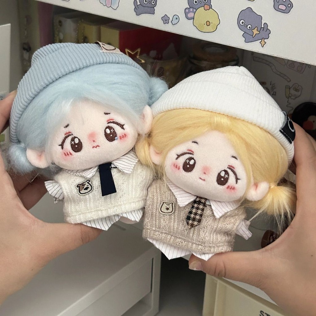 10cm Quần Áo Bé Cotton Búp Bê Tự Làm Bộ Sao Biển Cơ Thể Bình Thường Thay Thế Quần Áo Phong Cách Preppy Trọn Bộ Quần Áo Trẻ Em Cotton