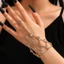 Vẫn Full Kim Cương Hướng Dương Tay Mắt Cá Chân Dây Xích Vòng Một Mảnh Chất Lỏng Phụ Kiện 26.5.6