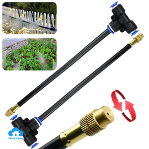 Bộ nối nhanh chữ T 8mm, bộ cần điều chỉnh đa năng dùng cho tưới tiêu, tạo ẩm và làm mát.