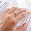 PNPIA- Nhẫn kim cương dát đẹp đơn giản thời trang Nhẫn thép không gỉ sáng bóng dành cho nữ Nhẫn đôi nhẹ sang trọng