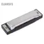 Guansfs Huairdum Harmonica 10 Lỗ Kim Loại Đồ Chơi Trẻ Em Blue Rock Jazz Harmonicas Dân Gian Bạc dành cho Những Người Yêu Âm Nhạc