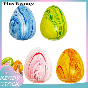 < Pluscloth > 4 quả bóng giảm căng thẳng bằng đá cẩm thạch - Đồ chơi bóp đầy màu sắc chậm để giảm lo âu Đồ chơi thần tài Phục sinh cho trẻ em Người lớn Quà tặng giảm căng thẳng hoàn hảo Trứng giảm căng thẳng