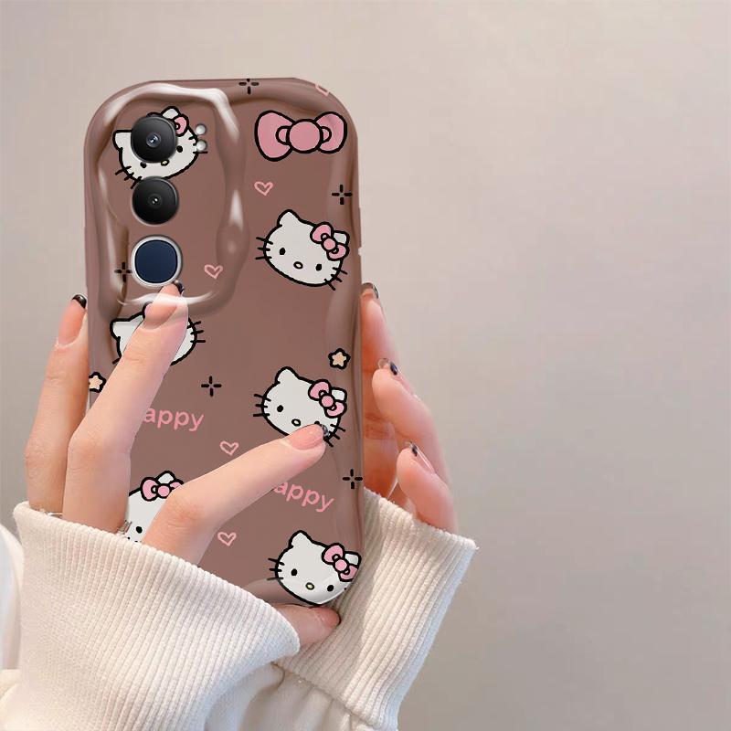 Thích hợp cho điện thoại thông minh VIVO Y19S Pro Y29 3D TPU mềm Music Kitty Vỏ điện thoại chống sốc