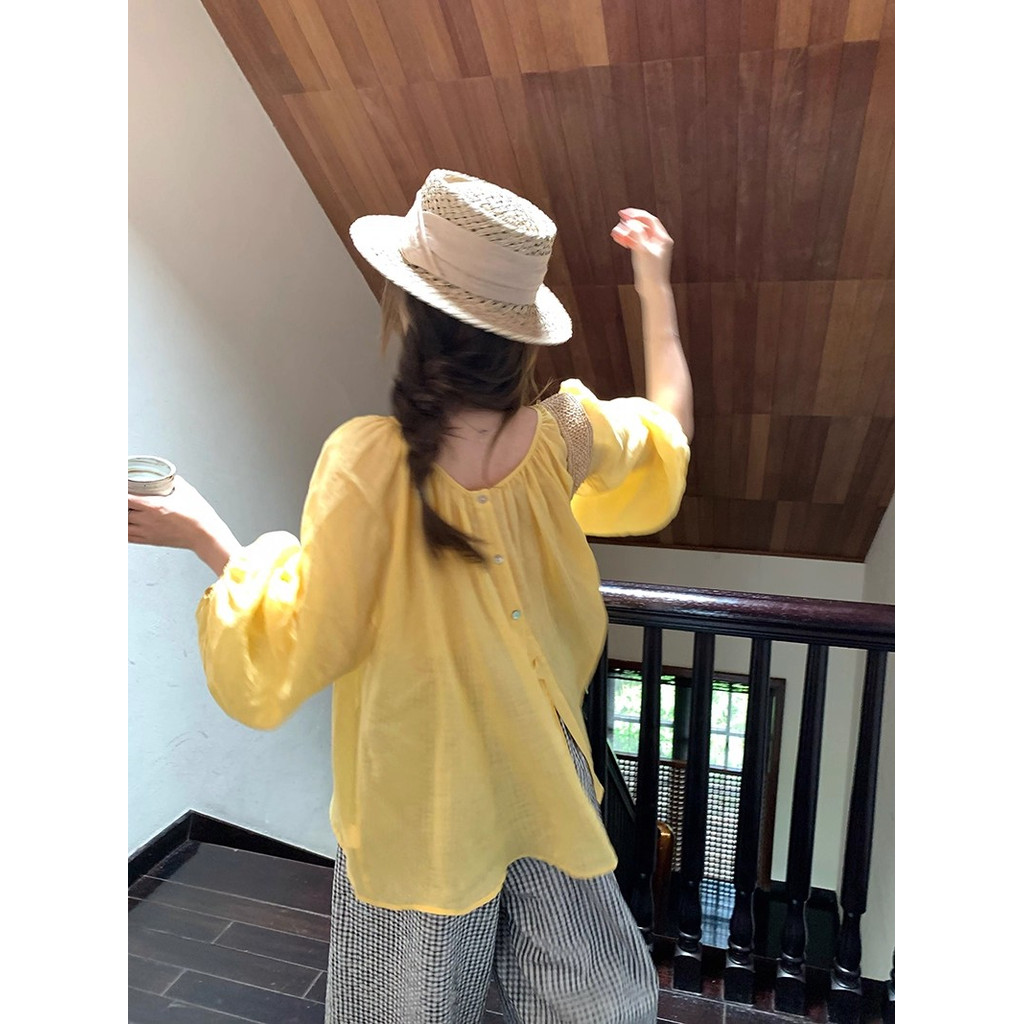 SUXI Áo sơ mi chống nắng dài tay nhẹ nhàng dành cho nữ mùa hè mới 260509