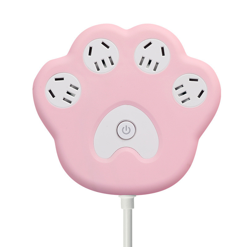 Ổ cắm chuyển đổi máy tính để bàn móng vuốt mèo sáng tạo có dải nguồn USB Ký túc xá văn phòng tại nhà Ổ cắm xốp Kéo đường bảng điều khiển HYDQ