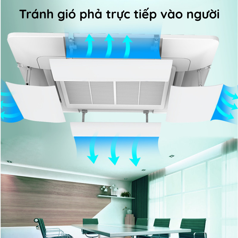 Tấm Chắn Gió Điều Hòa HomeMate Xoay 180 Độ – Tấm Chuyển Hướng Gió Máy Lạnh Treo Tường Chống Thổi Trực Tiếp
