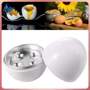 Nồi hấp trứng vi sóng Nồi nhanh 5 phút để hấp trứng luộc cứng hoặc mềm lên đến 4 quả trứng Chức năng hấp đa năng