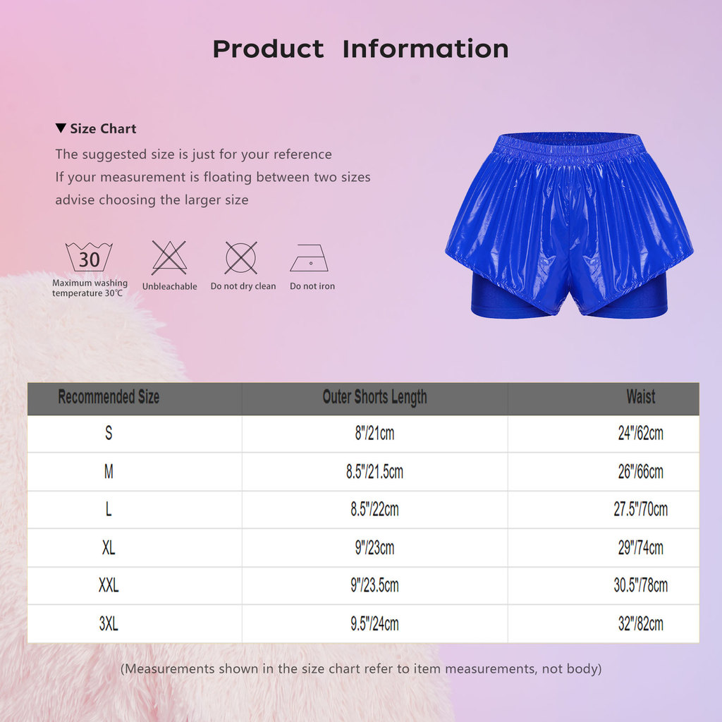 YOOJOO Nữ Quần Short Hai Lớp Chống Thấm Nước Booty Quần Short Có Tích Hợp Thoáng Khí An Toàn Quần Short Thể Thao Đáy Chạy Xe Đạp Bơi