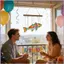 Đồ trang trí cho cây 2D Acrylic đầy màu sắc Trang trí mặt dây chuyền cá trang trí tường Đồ trang trí câu cá cho trong nhà ngoài trời mueadsyvn