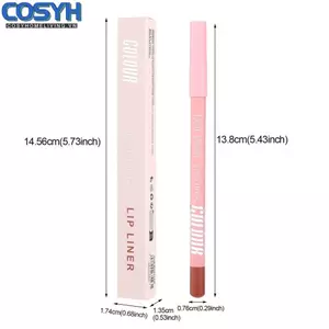 <cosyh>Matte Finish Lip Liner Pencil Waterproof 12 Colors Long Lasting Smudge Resistant