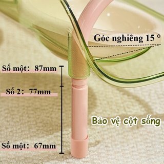 Bát Thú Cưng Có Thể Điều Chỉnh Chiều Cao Bảo Vệ Cổ Chống Trơn Trượt Miệng Rộng BPA Free Dễ Dàng Làm Sạch Cho Mèo Chó