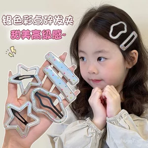 Màu Chấm Bi Đám Mây Kẹp Tóc Trẻ Em Da Bạc Kẹp Tóc Bé Gái Bên Nổ Kẹp Ngọt Ngào Tóc Gãy bb Kẹp B3IW