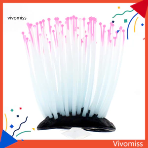 Cảnh quan bể cá Biển dạ quang Anemone Cây san hô nhân tạo Trang trí bể cá