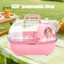 Lồng Hamster du lịch Hộp đựng thú cưng nhỏ có vòm trong suốt Thùng thông gió di động cho chuột Gerbils – Hoàn hảo cho chuyến đi thú y Dã ngoại ngoài trời Thú cưng an toàn cho chuột Hamster