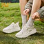 361° Giày Thể Thao Nam Nữ Cặp Đôi Phối Da Lưới Thoáng Khí Đế Mềm Đàn Hồi Giày Bố Phối Đồ Hàng Ngày