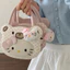 Bán Hoạt Hình Dễ Thương hellokitty Túi Xách Mèo Nữ 2026 Phong Cách Mới Thời Trang Tương Phản Màu Sắc Kiểm Tra Vai Túi Messenger