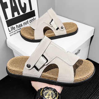 Giày Sandal Size Lớn Nam Mùa Hè Mặc Ngoài Đi Biển Giày Nam Chống Trơn Trượt Chống Mài Mòn Nam Giày Thường Lái Xe Dép Đa Năng SEHM