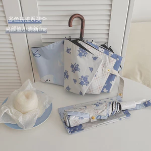 Mori Series Di Động Có Thể Gập Lại Mưa Hoặc Mưa Dù Nữ Chống Nắng Chống Tia Cực tím Ô Che Nắng St