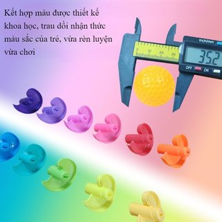 Bé Spin Tháp Xếp Chồng Bóng Đồ Chơi Cảm Giác Động Cơ Kỹ Năng Theo Dõi Trực Quan PVC ABS