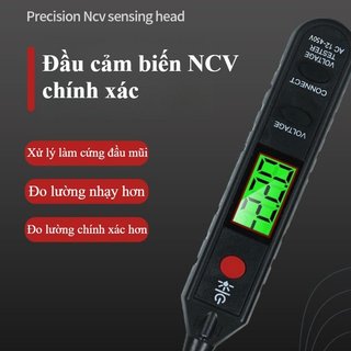 Bút kiểm tra điện áp kỹ thuật số thông minh LCD NCV Máy dò dây Breakpoint Báo động pha liên tục Đèn LED