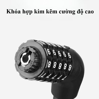 Khóa Xe Đạp 5 Chữ Số Kết Hợp Chống Trộm Cắt Chịu Thời Tiết Cho Xe Đạp Cửa Xe Tay Ga