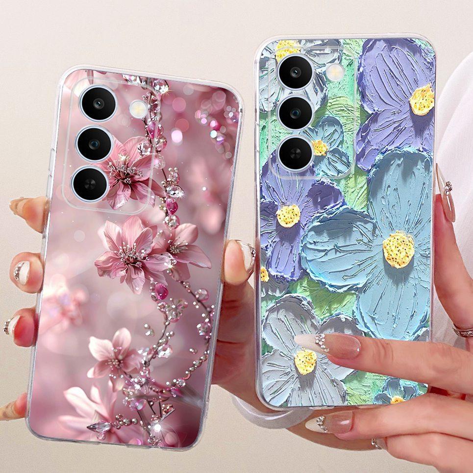 Vỏ Thời Trang Bướm Hoa Nữ Tính Cho Realme C100 C100i C83 P4 Lite 5G Vỏ Điện Thoại Mềm Mỏng Trong Suốt Silicon TPU Ốp Lưng
