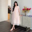 Đầm dài thanh lịch cho bà bầu mùa hè với thiết kế thời thượng của streamer