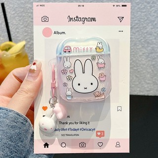 Ống hút Rơm Miffy Thỏ cho Airpods4 Airpod 1 / 2 3 Pro Pro Pro2 pro3 Bộ tai nghe Bluetooth không dây Vỏ bảo vệ tai nghe AirPods Pro i3 i4 pro3