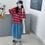 Bé Gái Retro Rời Sọc Mùa Hè Phong Cách Mới Thời Trang Trẻ Em Phong Cách Hàn Quốc Hàng Đầu