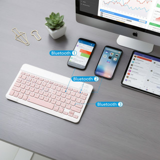 Bàn Phím Bluetooth Bộ Chuột Sạc Mỏng Không Dây Yên Tĩnh Đánh Máy Tính Bảng Điện Thoại Laptop