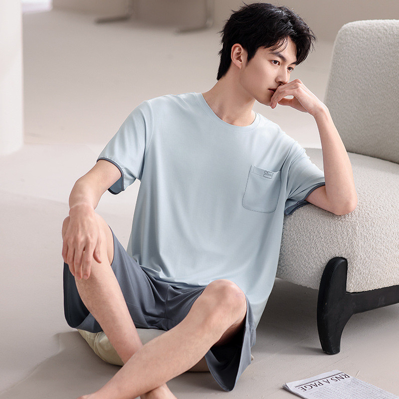 Bộ đồ ngủ Modal nam thoáng khí, phù hợp mùa xuân hè