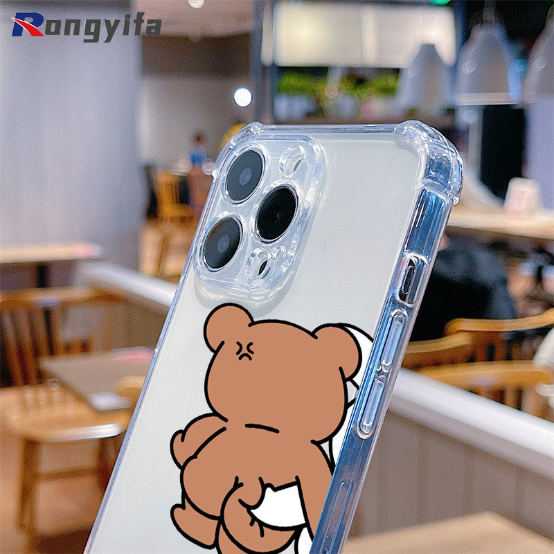 Ốp Điện Thoại Hình Gấu Thỏ Hoạt Hình Cho OnePlus 15 15R 13 13T 13R 13S Turbo 6 6V ACE 6 6T 5 Pro Ultra Racing Nord 6 5 CE5 5G 4G Vỏ Mềm Cặp Đôi Dễ Thương Trong Suốt