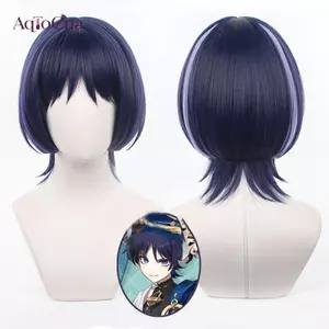 AqToCna - Tóc giả pre-styled chịu nhiệt tổng hợp cho cosplay Halloween và anime game wanderer