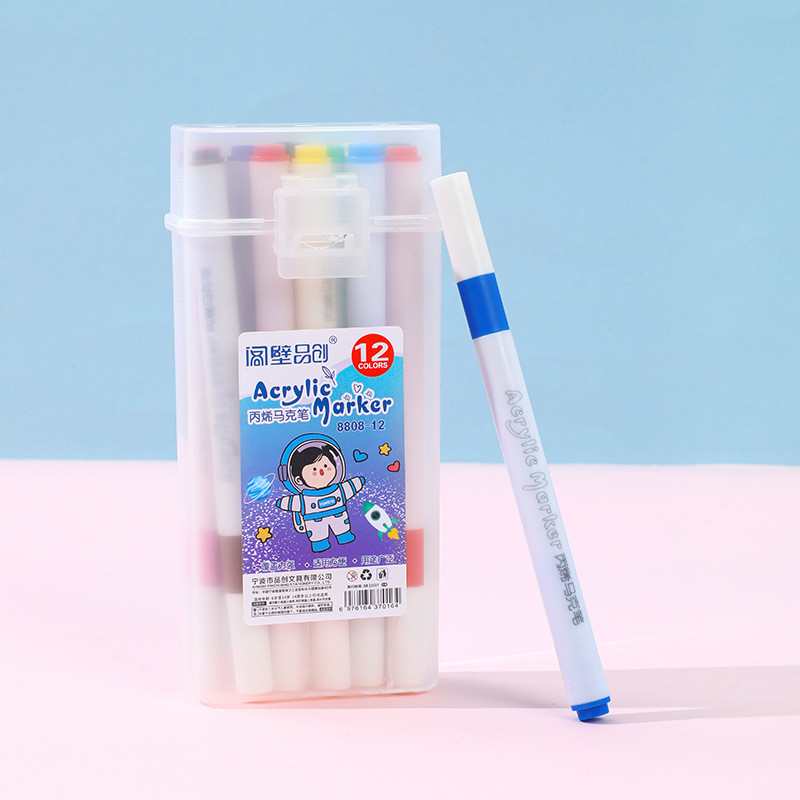 Acrylic Đánh Dấu Hộp Quà Tặng Loại Trẻ Em Vẽ Màu Xếp Chồng Màu Trẻ Em Sử Dụng Bút Màu Nước Tranh Chống Thấm Nước 2026.4.28