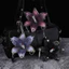 Móc khóa hoa mô phỏng SMILE, Móc khóa hoa lan và đâm thủng thủ công đầy màu sắc, Ba lô thời trang Trang trí mô phỏng Ba lô hoa treo trang trí