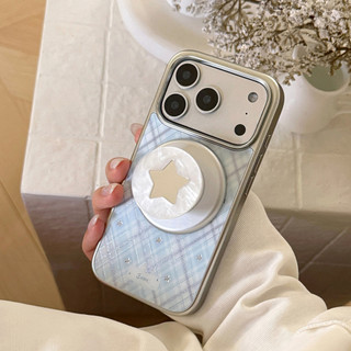 [Sheren] Vỏ điện thoại ngôi sao kẻ sọc màu hồng Sheren-Fritillary Thích hợp cho i17 16 15 14 13 12 11 pro max Vỏ bảo vệ chống sốc