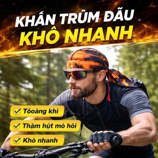 Khăn trùm đầu thể thao đi xe đạp ngoài trời, mũ lót bảo hiểm xe máy, nhanh khô thoáng khí, chống nắng, thấm hút mồ hôi