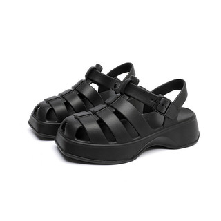 Bước lên Shit Sandal Nữ Đế Dày Tăng Chiều Cao Thời Trang Phù Hợp Với Giày Đi Biển Chống Trơn Trượt Bên Ngoài Mặc Phong Cách NT2Y